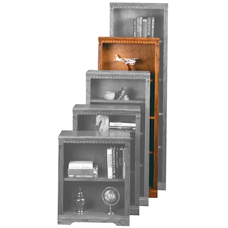 Deep 60-Inch Single Bookcase